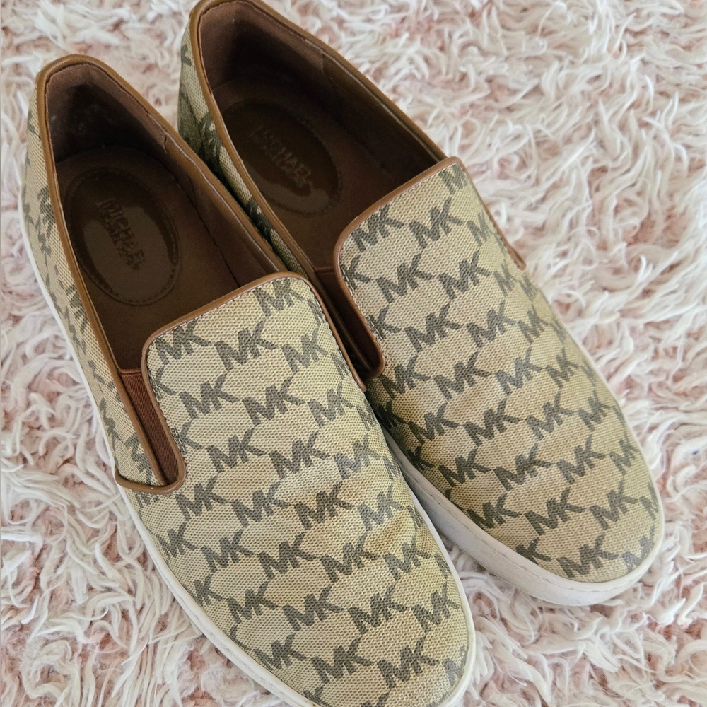 Michael Kors Monogram Slip On Shoes